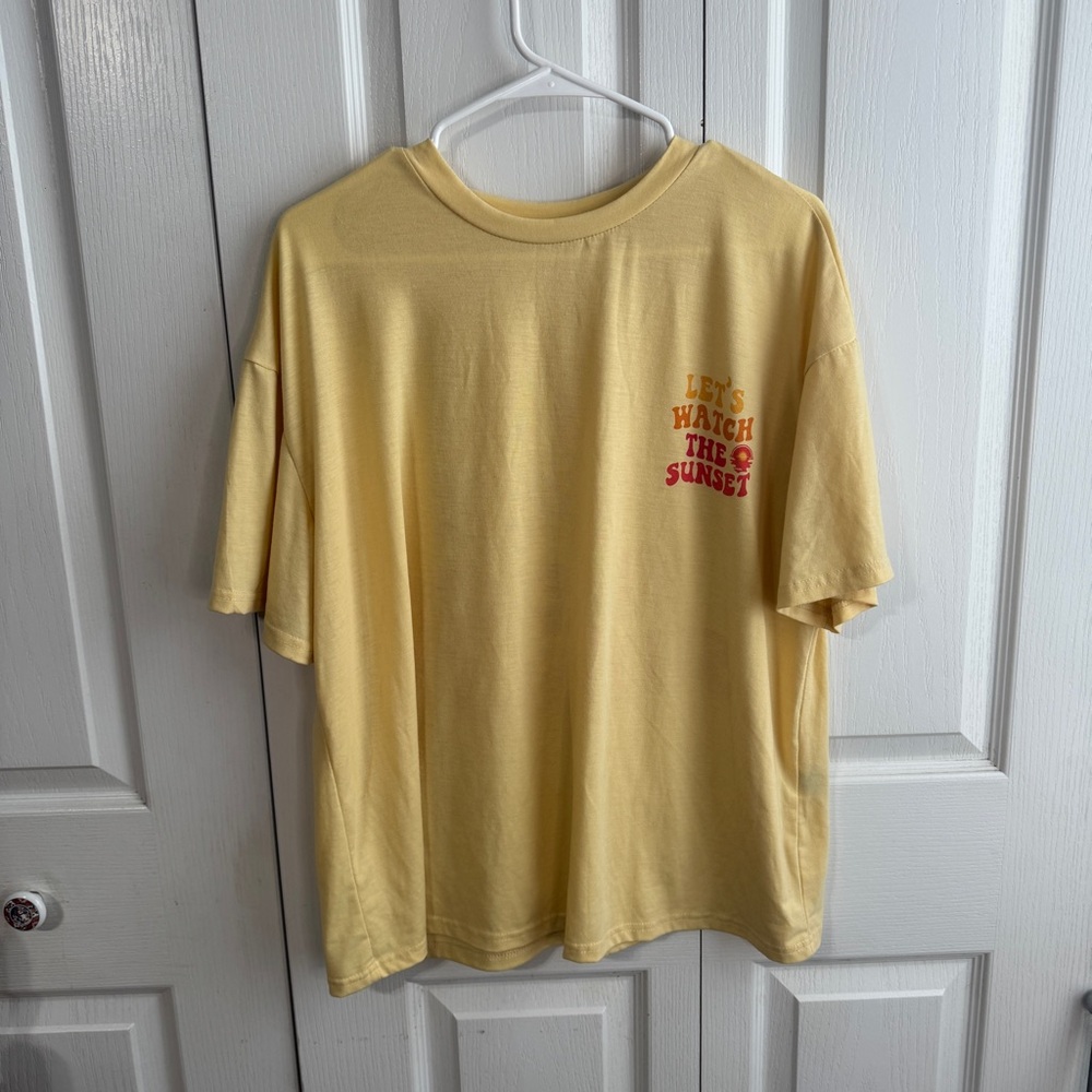 SHEIN Curve let’s watch the sunset tee size 0XL